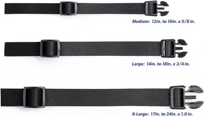 MS-5 Automatic Pet Door Collar, Genuine High Tech Pet Brand Dog Collar for Power Pet Doors - Deluxe Strap (Blue, Medium) - DC-BLUE-MS5-M