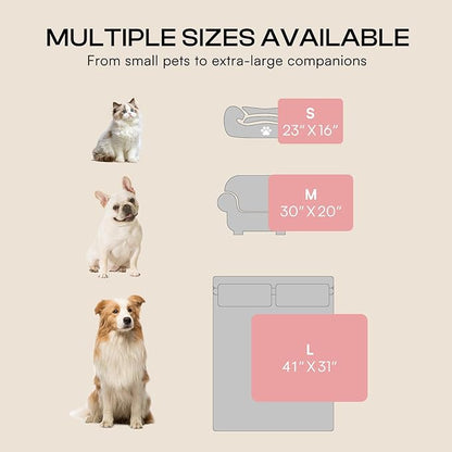 LINENLUX 1 Pack 3 Soft Fleece Dog Blanket for Pet Washable Warm Cat Puppy Fluffy Calming Flannel Beige/Pink/Grey Large