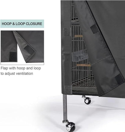 Bird Cage Covers for Night Breathable Cover Black Out Lightweight Washable Dust Proof Hood Lovebird Canary Conure Cockatiel Parakeet Pet
