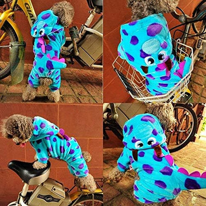 Soft Velvet Dog Clothes Winter Dog Hoodie Cute Pet Halloween Costume Outfits for Small Dogs Puppy (XX-Small) - Image 5