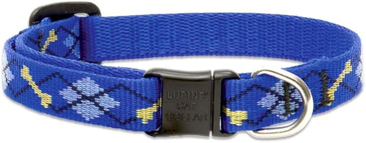 LupinePet Originals 1/2" Dapper Dog Cat Safety Collar , 8-12"