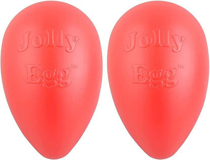 Jolly Pets Jolly Egg Dog Toy, 8 Inches/Medium, Red (JE08 RD) (Pack of 2)