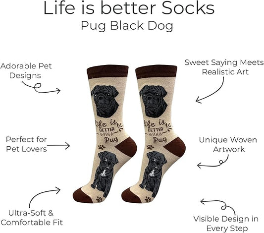 E&S Pets Pet Lover Socks - Dog & Cat Socks - Unisex Novelty Gifts
