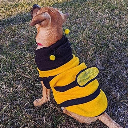 Dog Bee Costume Halloween Bumblebee Clothes Pet Hoodies Cosplay Costume - Image 5