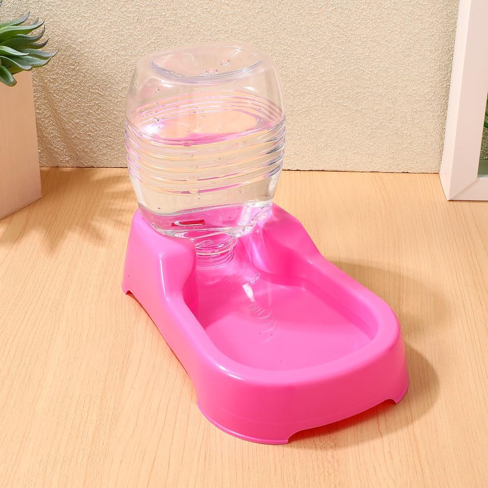 iplusmile Pet Water Feeder Gravity Bowl Non-Spill Dog Puppy Water Dispenser Smooth Surface 7.48X5.90X4.33 Inch for Home and Pet Shop