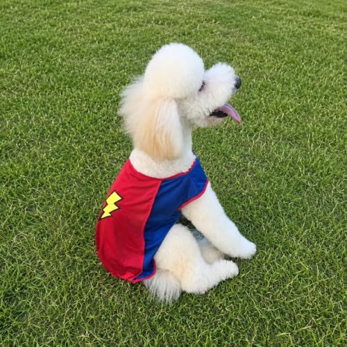 Mighty Supa Man Pet Halloween Costume with Cape - Medium Breed Dog Funny Clothes Outfit Apparel (2X-Large) - Image 7