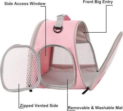 Bearded Dragon Carrier,Lizards Cage,Hamster Outdoor Used,Small Animal Travel Carrier for Sugar Glider Hedgehog Rat Parrot Bird Guinea Pig, Portable Guinea Pig Travel Carrier for Two