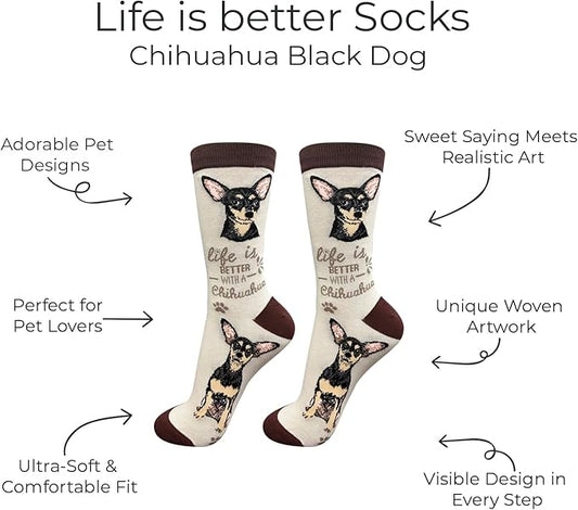 E&S Pets Pet Lover Socks - Dog & Cat Socks - Unisex Novelty Gifts