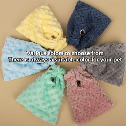 Sugar Glider Bonding Pouch - Soft Sleeping Pouch with Breathable Vent & Drawstring Portable Travel Bag Small Animal Carrier for Sugar Glider Squirrel Hamster Rats Hedgehog Bird Parrot (Pink)