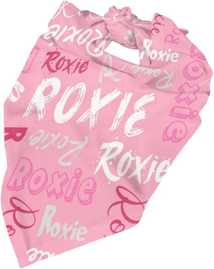 Custom Pet Scarf Personalized Dog Bandana with Name Personalized Add Your Text Bibs Triangle Head Scarfs Gift for Small Medium Large Dogs Cats Baby Puppy Pets Accessories