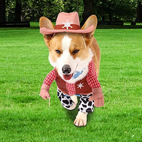 Spooktacular Creations Halloween Pet Dog Cowboy with Cowboy Hat, Bandana for Dress-up Parties, Role-Playing, Outdoor Activity (Large) - Image 6