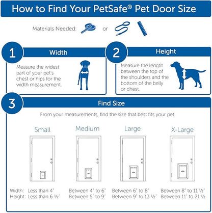 PetSafe Freedom Aluminum Pet Door - Easy Installation Heavy Duty Dog & Cat Door with Magnetic Tinted Flap - Long-Lasting Pet-Friendly Design - Large - for Dogs Up to 100 lb
