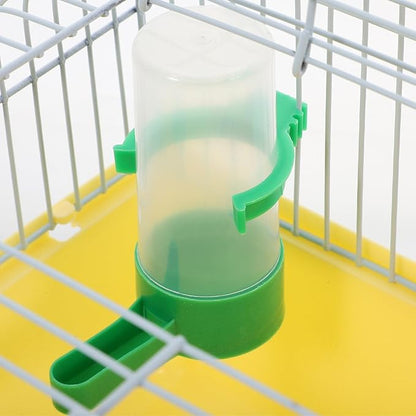 Portable Bird Cage with Waterer Food Box and Perch Lightweight Spacious Travel Bird Carrier for Parakeets Lovebirds 9.25X6.49X6.37 Inch