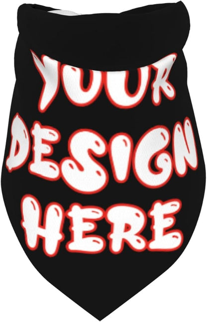 Custom Dog Bandana for Cat Dog Pet Add Your Design Personalized Neckwear Bandanas with Your Text Logo Image Customized Pet Scarf Funny Gifts Style 10