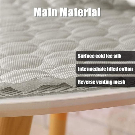 Cooling Mat for Dog Puppy Cat Washable Cooling Pad, Reusable Ice Silk Dog Self Cooling Mat, Sleeping Pad Blanket for Beds Kennels Couches Sofa Floors Car Seats, Large, Grey