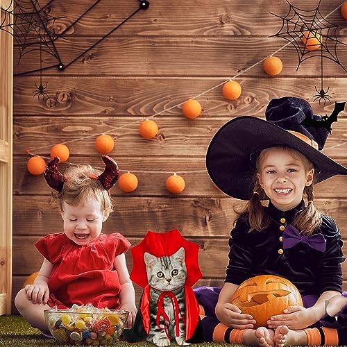 Halloween Cat Costume Vampire Cape for Small Medium Dogs Cats Witch Cloak - Image 5