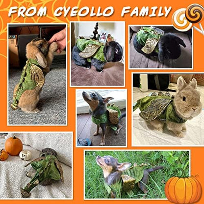 cyeollo Dinosaur Halloween Costume for Rabbit Bunny Puppy Kitten 2lb to 4lb - Image 3