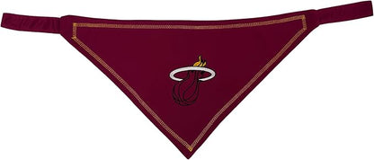 Pets First NBA Miami Heat TIE Bandana, Size Small/Medium. Dog Bandana Scarf Bib for Pet Cat Dog. The Ultimate Game-Day, Party Bandana