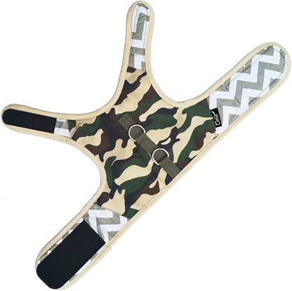 Cat Harness and Leash Set for Walking Escape Proof, Adjustable Cat Vest Harness, Padded Stylish Cat Walking Jackets, Camo Green, X-Small