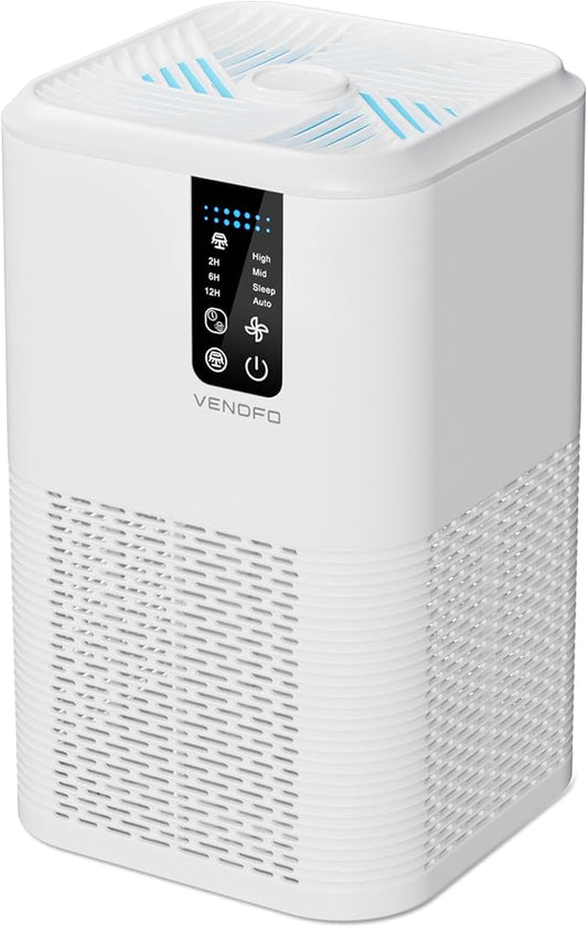 Air Purifiers for Home,H13 HEPA Large Room Up to 1750ft²,3-in-1 Filter with Sleep Mode,Air Purifier with Aromatherapy Diffuser for Office,Living Room,Bedroom,Remove Smoke Odor,Home Pets,White