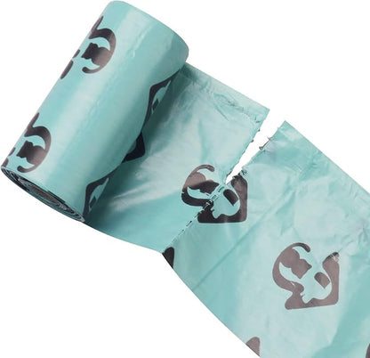 60 Count Cat Litter Waste Poop Bags Scented for Cat Litter Scoop, Cat Litter Clump & Poop Bags, Cat Litter Poop Clump, Super Thick, Durable, Easy Clean Up Litter Pan Bags for Pet Cats, Green