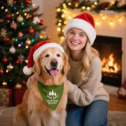 Funny Outdoor Dog Bandana, Puppy Scarf Photo Prop for Outdoor Adventure Hiking Camping Mountain, Gifts for Ranger (Antler)