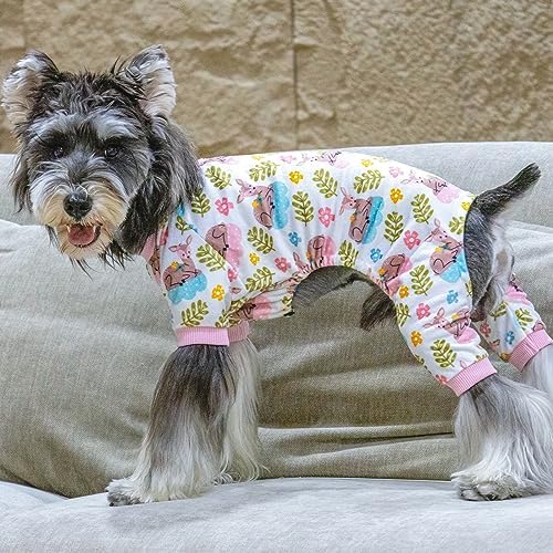 CuteBone Small Dogs Outfit Soft Puppy Onesies Pjs Dog Pajamas Pet Coat Cat Apparel Comfy Doggie Jumpsuit Bodysuit for All Seasons - Image 4