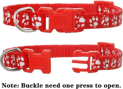 12 Pack Puppy Collars for Litter, Adjustable Puppy ID Collars Soft Nylon Whelping Collars for Newborn Litter Pets Medium