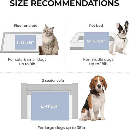LINENLUX 1 Pack 3 Soft Fleece Dog Blanket for Pet Washable Warm Cat Puppy Fluffy Calming Flannel Grey Medium