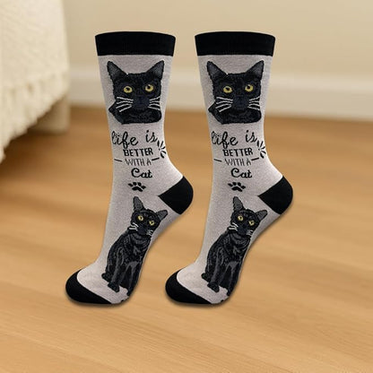 E&S Pets Pet Lover Socks - Dog & Cat Socks - Unisex Novelty Gifts