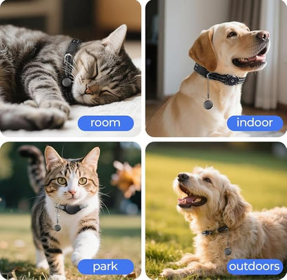 VB GPS Tracker for Dogs (1 Pack), Mini GPS Cat Tracker, Smart Pet Activity Tracker (iOS Only), No Monthly Fee, Compatible with Apple Find My, Anti-Lost, Finder Tag