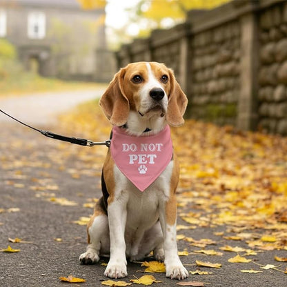 E61 Dog Triangle Scarf - Cute & Funny Pink Bandana - Small, Medium & Large Dogs - Gift for Dog Lovers