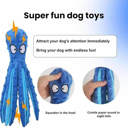 2025 New Upgrade Interactive Chew Pet Toy No Stuffing Bite-Resistant Squeaky Perfect for Puppies, Small and Medium Dogs (2pcs F)