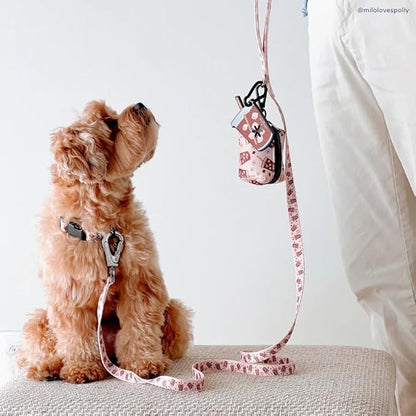 Lucy & Co. Dog Collar - Durable Lightweight Designer Collar for Pets - Adjustable Metal Safety Buckel. (Iced Coffee SZN Collar).