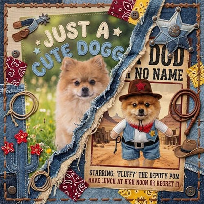 Funny Cowboy Jockey Rider Dog Costume, Beagle Halloween Oktoberfest Outfit - Brown Suit for Small Dogs and Cats(Medium) - Image 6