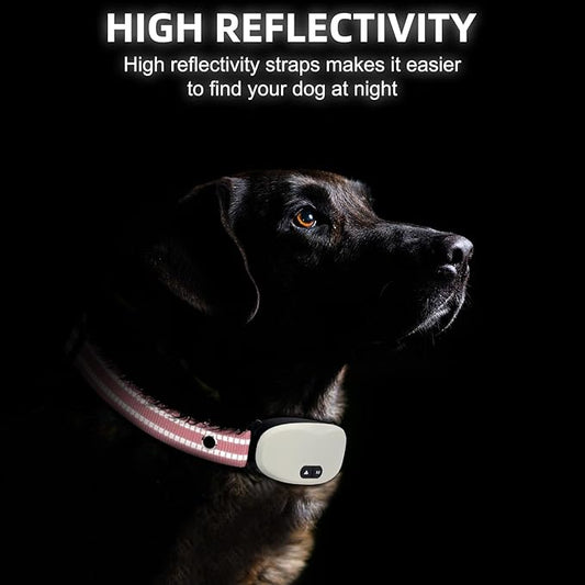 Collar Replacement Strap, Reflective Replacement Nylon Collar Strap Dog GPS Training Bark Receiver Collars, Durable Adjustable E Collar Straps for Small Medium Large Dogs, Pink