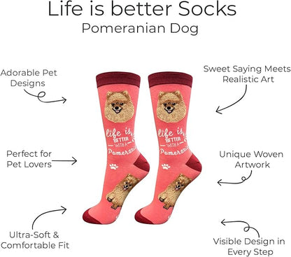 E&S Pets Pet Lover Socks - Dog & Cat Socks - Unisex Novelty Gifts