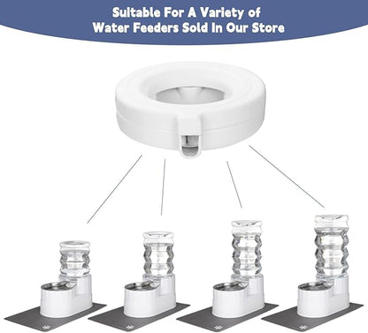 RIZZARI Water Dispenser Replacement Filters: Official Genuine Product 8 Pack Filters for Automatic Large or Small Pet Dispenser - Triple Filtration System