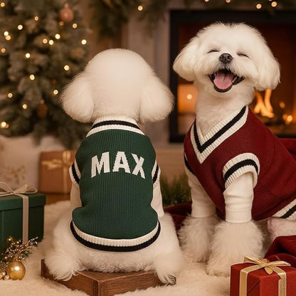 Personalized Dog Sweater Custom Pet Knit Outfit Warm Soft Puppy Apparel Comfortable Daily Wear Unique Design for Small Medium Large Pets