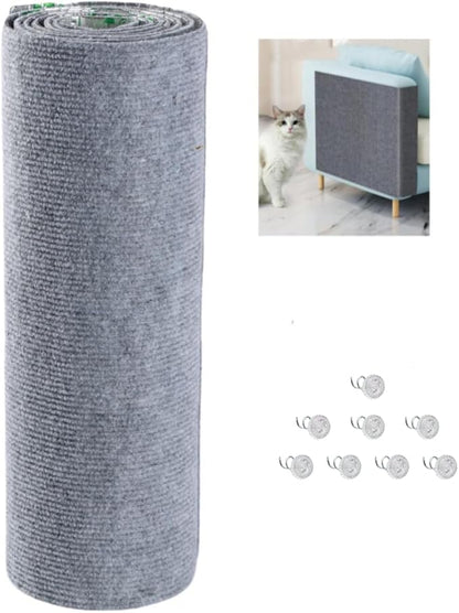 SHENGOCASE 78.7"x15.8" Trimmable Self-Adhesive Carpet Mat Pad Replacement for Cat Tree Shelves, Cat Wall Furniture Steps, Carpet Scratching Post Scratcher Couch Protector