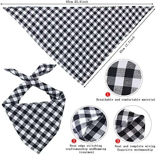 Yewong Pet Cowboy Costume Accessories - Dog Cat Pet Size Cowboy Hat and Bandana Scarf West Accessories for Puppy Kitten Party Festival and Daily Wearing Set of (Coffee Hat+Black Bib) - Image 4
