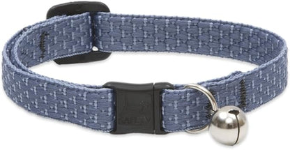 LupinePet Eco 1/2" Mountain Lake Cat Safety Collar with Bell , 8-12"