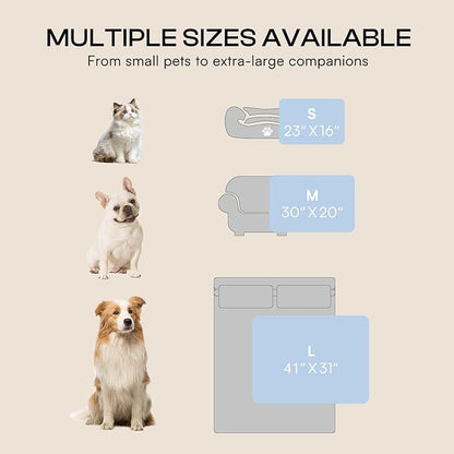 LINENLUX 1 Pack 3 Soft Dog Blanket Washable Warm Fleece Cat Blankets for Pet Puppy Fluffy Calming Flannel Pink/White/Blue Large