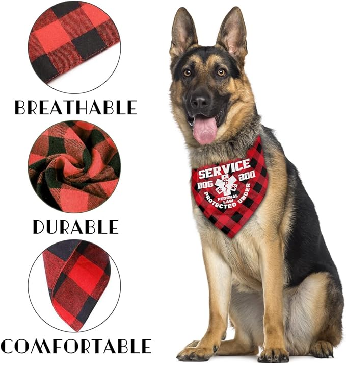 Dog Bandana, Therapy Dog Please Pet Me with, Dogs Scarf Classical Printing, Dogs Scarf Accessories, Doggy Kerchief Pet Kerchief, Christmas Birthday Thanksgiving Doggy Gift A09