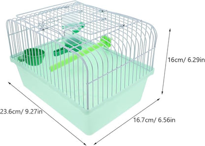 BESPORTBLE Portable Bird Travel Carrier Cage with Perch Food Box Waterer Transparent Bird Parrot Carrier Hamster cage