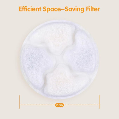 12 Pack Replacement Cat Fountain Filter Compatible with 3.2L/108oz Automatic Pet Water Dispenser, Activated Carbon Filters for Cat Water Fountain.