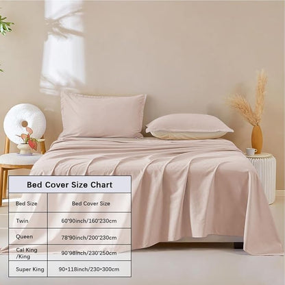 DUJUIKE Waterproof Bed Cover for Dog and Cats,Pet Hair Resistant Bed Sheet Cover, Protective BedCover with 100% Waterproof Breathable Thin Fabric (Camel, Super King 90 * 118 inch)
