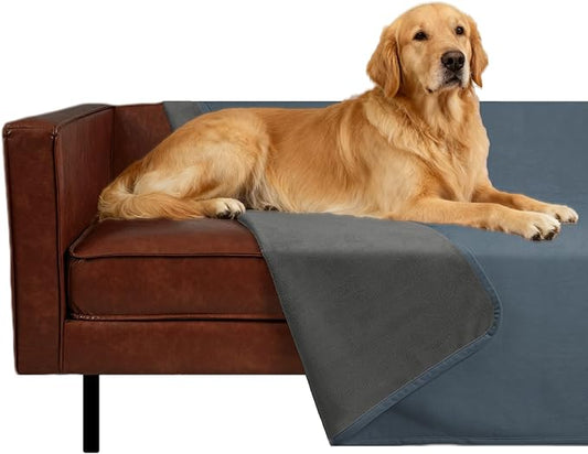 Ameritex Pet Bed Blanket Reversible 100% Waterproof Velvet Super Soft for Sofa and Bed