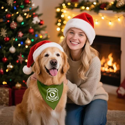 Funny Outdoor Dog Bandana, Puppy Scarf Photo Prop for Outdoor Adventure Hiking Camping Mountain, Gifts for Ranger (Squirrel)