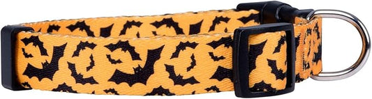Native Pup Halloween Dog Collar (Small, Bats)